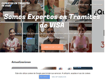 Tablet Screenshot of expertosenvisas.com